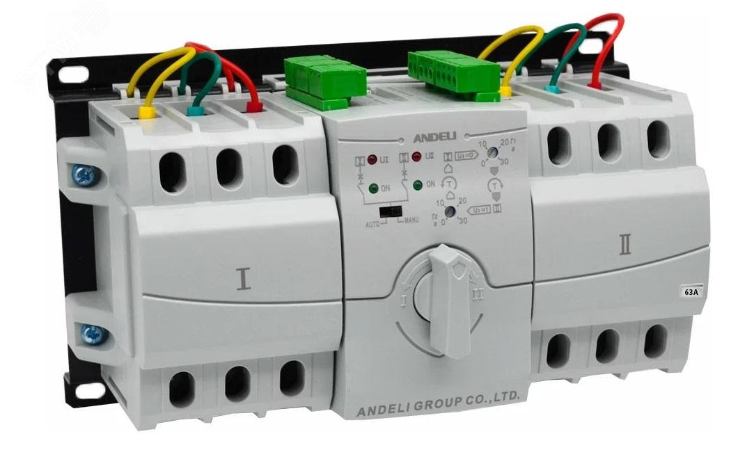 Изображение товара Автоматический ввод резерва HATS9 3P 63A ANDELI для промышленных и бытовых объектов