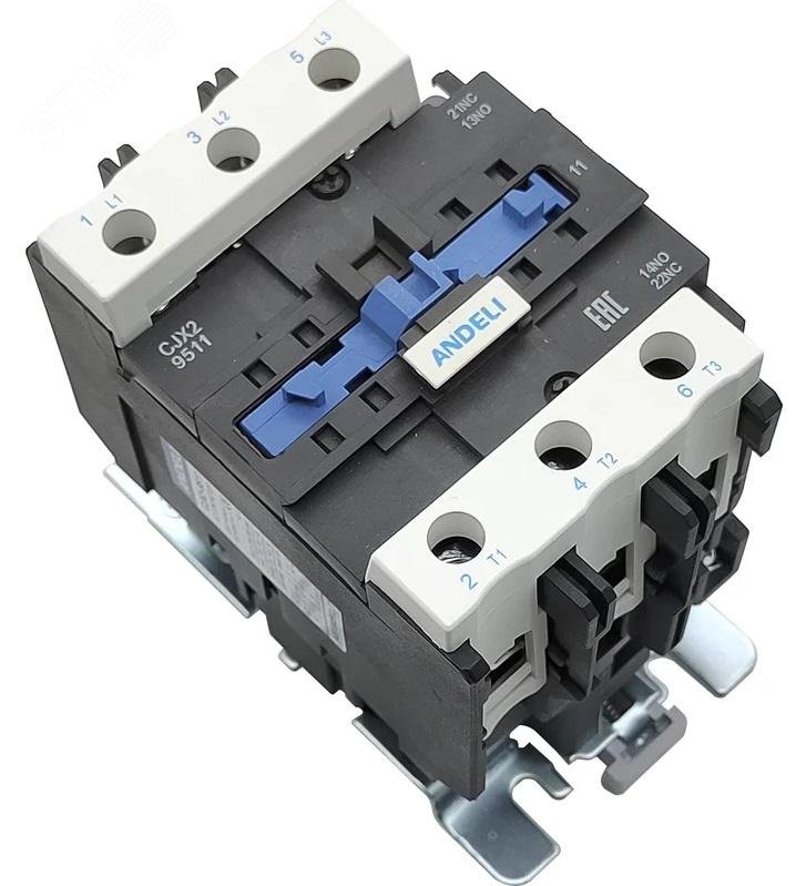 Изображение товара Модульный контактор CJX2-9511 1NO+1NC 95А 220В для промышленной автоматизации