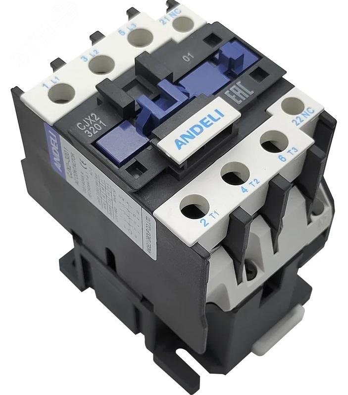 Изображение товара Модульный контактор CJX2-D3201 32А 380В для автоматизации и управления электросистемами