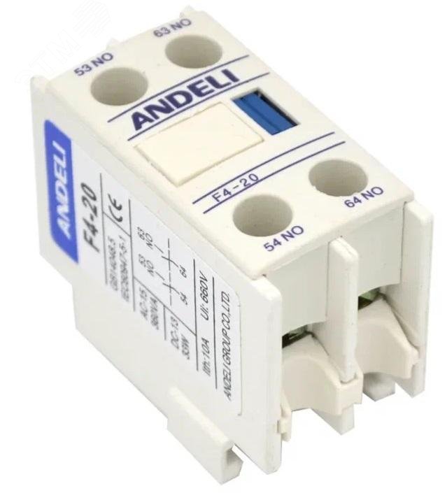 Изображение товара Дополнительная приставка контактора 2НО для CJX2 F4-20 ANDELI