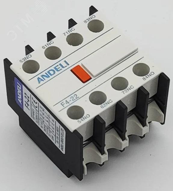 Изображение товара ANDELI ADL08-161 приставка дополнительная для CJX2 CJX2 F 2NO 2NC 4 контакта