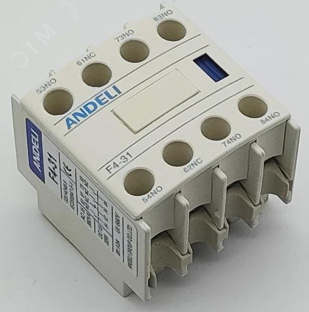 Изображение товара Приставка дополнительный контакты 3но+1нз к Контактору CJX2 F4-31 (шт)