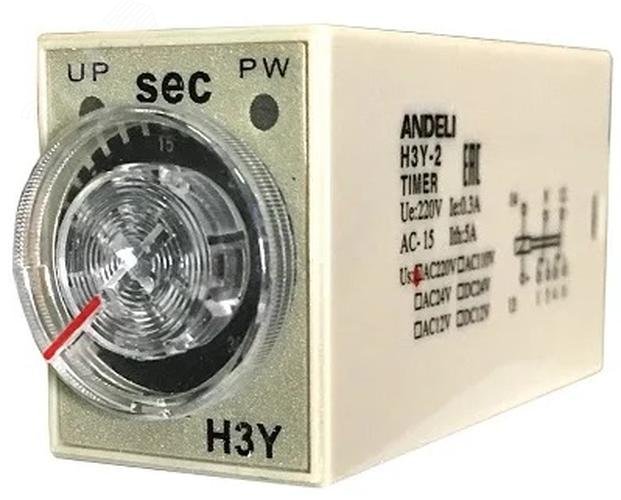 Изображение товара Реле времени H3Y-2 5А 230В для автоматизации электрических систем
