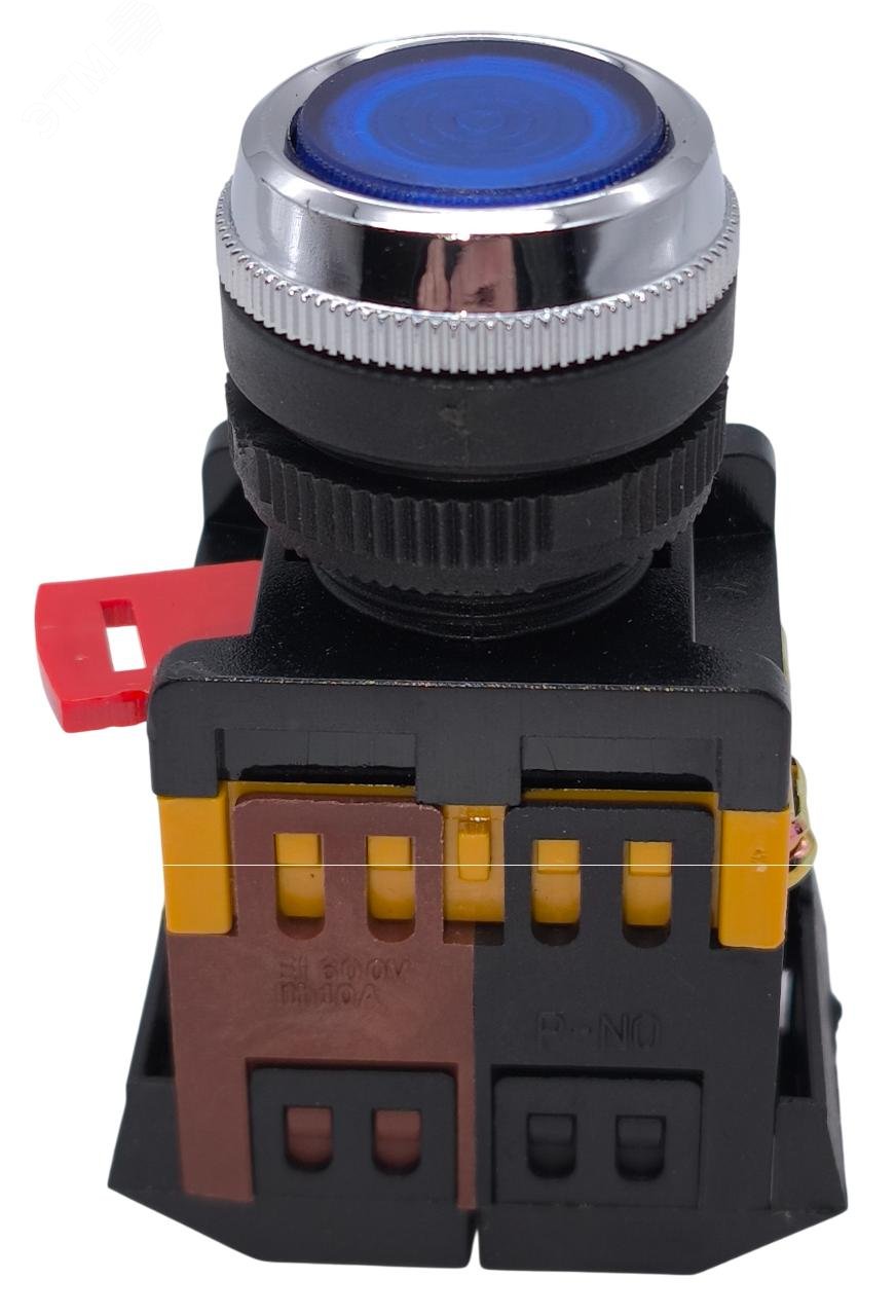 Изображение товара Кнопка управления и переключатель ANDELI ABFLS-22 синий 22 мм для электрических цепей 380 В