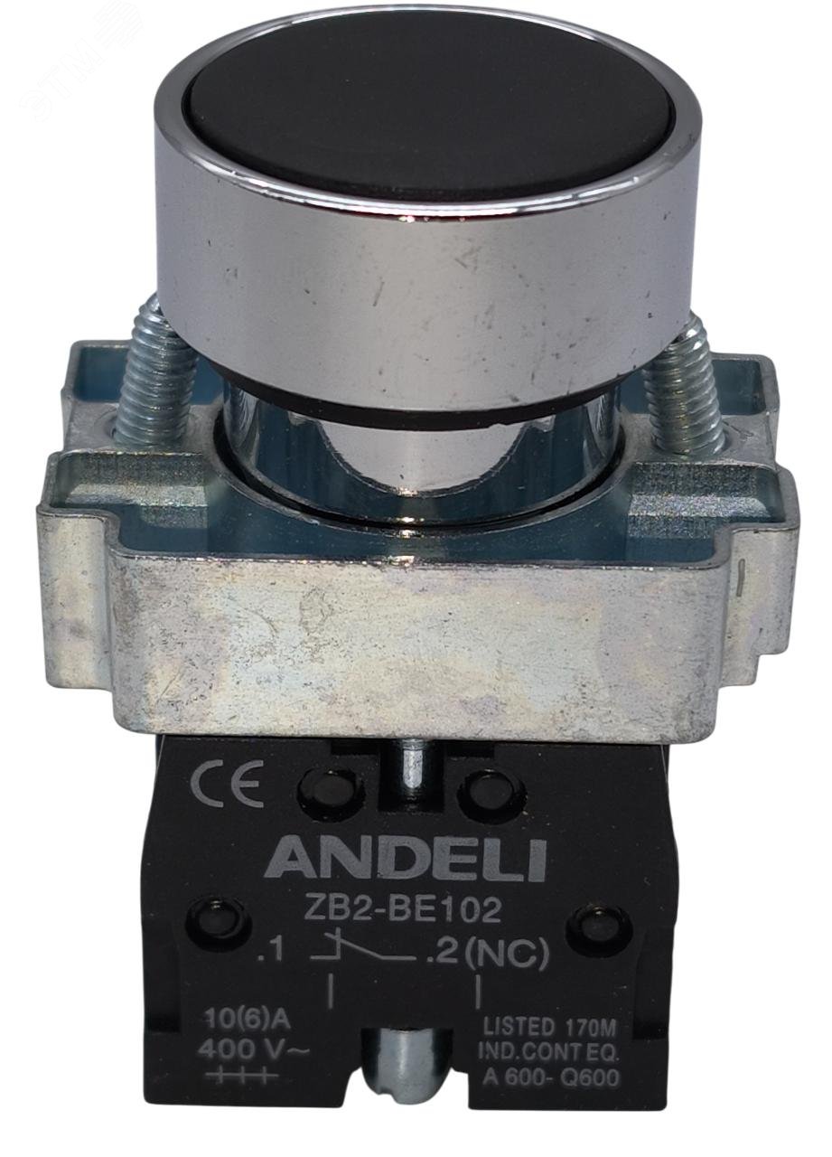 Изображение товара Выключатель кнопочный черный XB2-BA25 без подсветки