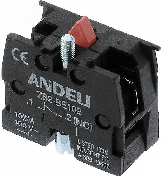 Изображение товара Блок контактный ZB2-BE102 1NC для серии XB2 4,5А 220В/2,5А 380В