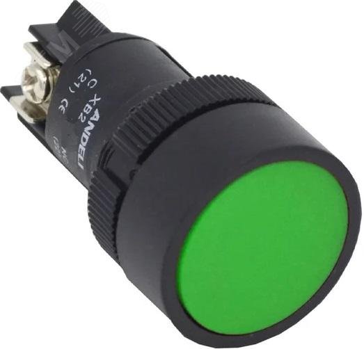 Изображение товара Кнопка управления ANDELI XB2-EA131 зеленая 22 мм 230В без фиксации