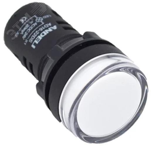 Изображение товара Сигнальная лампа ANDELI AD16-22DS 24V белая для электрических цепей