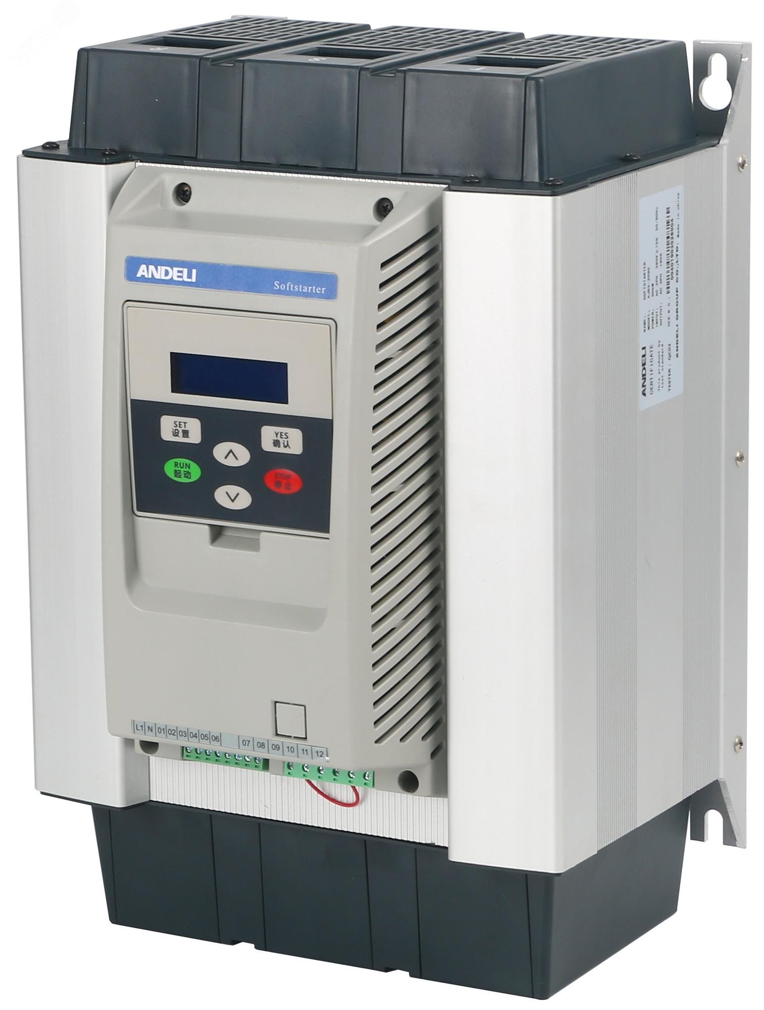 Изображение товара Устройство плавного пуска AJR3-2115 115 кВт 380 В для электродвигателей