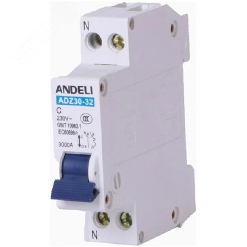 Изображение товара Выключатель автоматический 1P+N 6A 3кА тип C ADZ30-32 (шт)