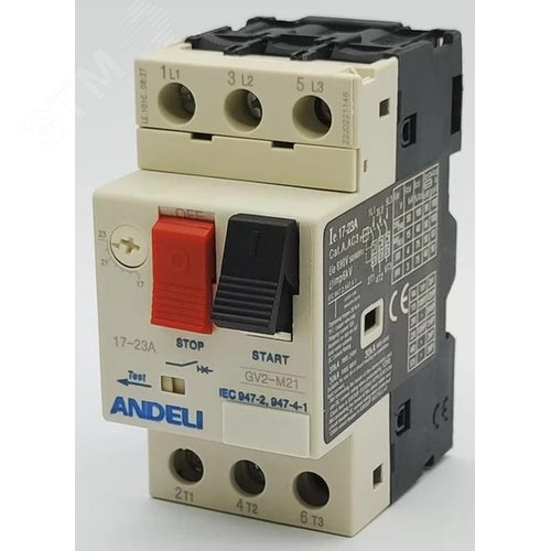 Изображение товара Выключатель автоматический защиты двигателя GV2-M21 17А~23А кнопочный (шт)
