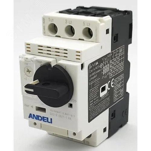 Изображение товара Выключатель автоматический защиты двигателя GV2-P06 1А~1.6А с поворотной ручкой (шт)