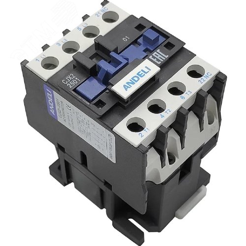 Изображение товара Контактор модульный CJX2-D2501 1нз 50гц 220в/AC3 (шт)