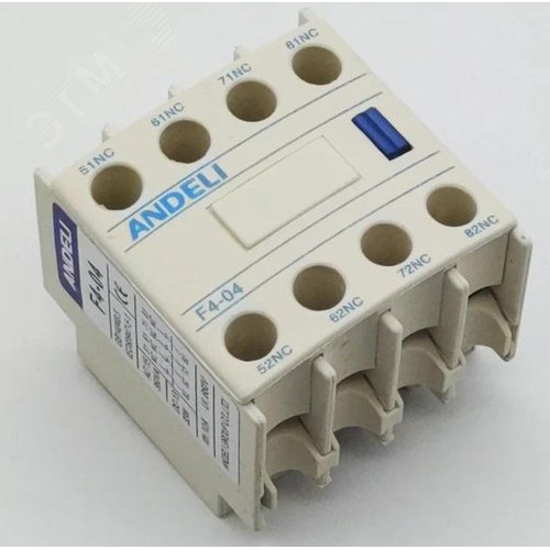 Изображение товара Приставка дополнительный контакты 4нз к Контактору CJX2 F4-04 (шт)