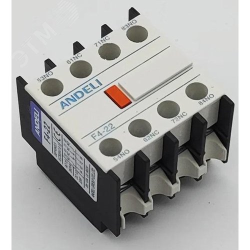 Изображение товара Приставка дополнительный контакты 2но+2нз к Контактору CJX2 F4-22 (шт)