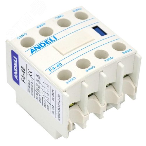 Изображение товара Приставка дополнительный контакты 1но+1нз к Контактору CJX2 F4-40 (шт)