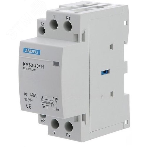 Изображение товара Контактор модульный КМ63-40/11, 1NC 2P 1No (шт)