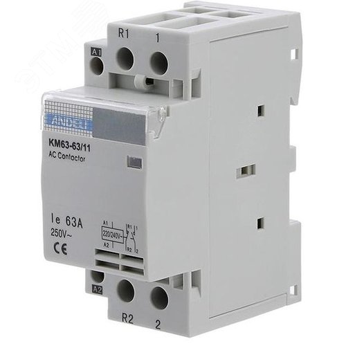 Изображение товара Контактор модульный КМ63-63/11 1NC 2P 1No (шт)