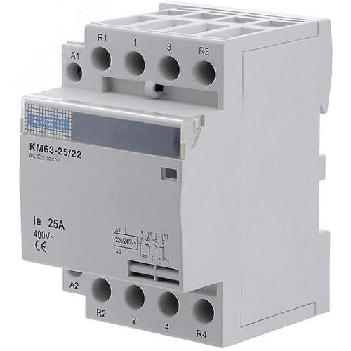 Изображение товара Контактор модульный КМ63-25/22 2No 2NC 4P КМ63-25/22 (шт)