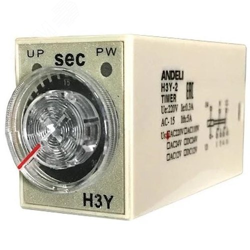 Изображение товара реле времени H3Y-2 5А 230В (шт)