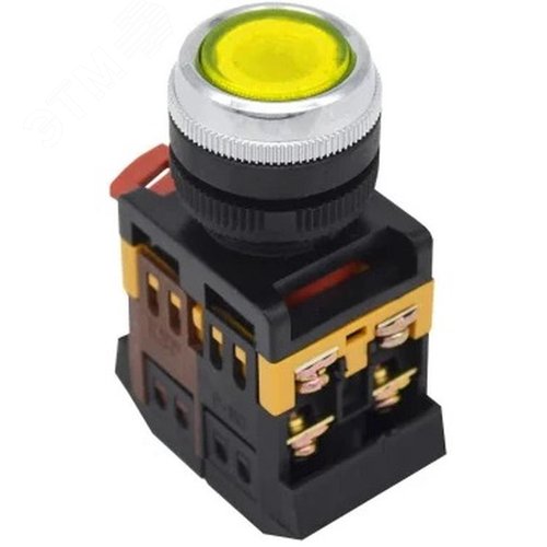 Изображение товара Кнопка ablfs-22 желтый d22 мм неон 220в (шт)