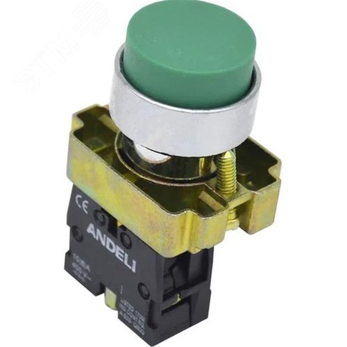 Изображение товара Кнопка XB2-BL31 без подсветки зеленый 1НО IP40 (шт)