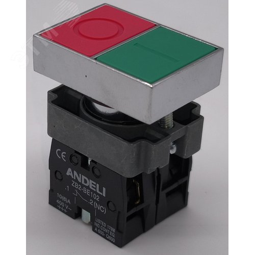 Изображение товара Кнопка XB2-BL8325 'I-O' сдвоенная 1NO+1NC IP40 (шт)