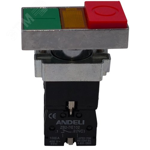 Изображение товара Кнопка xb2-bw8465 i-o сдвоенная с подсветкой (шт)