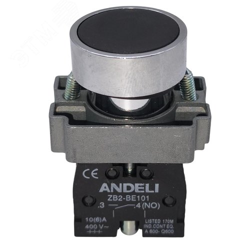 Изображение товара кнопка XB2-BА21 без подсветки черный 1НО (шт)