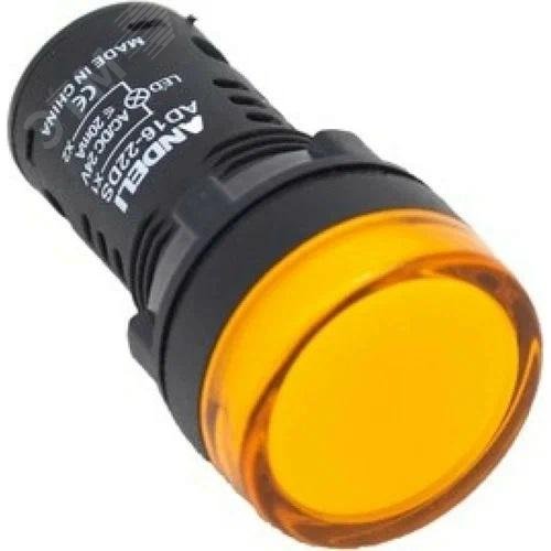 Изображение товара Лампа ad16-22ds led матрица d22 мм желтый 220в ac (шт)