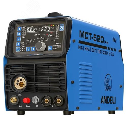 Изображение товара Инвертор сварочный многофункциональный MCT-520PRO LED дисплей ADL20-606 MIG TIG LIFT TIG COLD CUT MMA (шт)