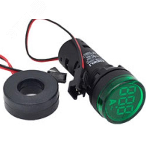 Изображение товара Лампа индикаторная амперметр AD26B-22DSA G зеленый с трансформатором (шт)