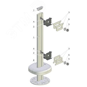Изображение товара Кронштейн для стальных панельных радиаторов 20/22/30/33 типов напольный (шт)