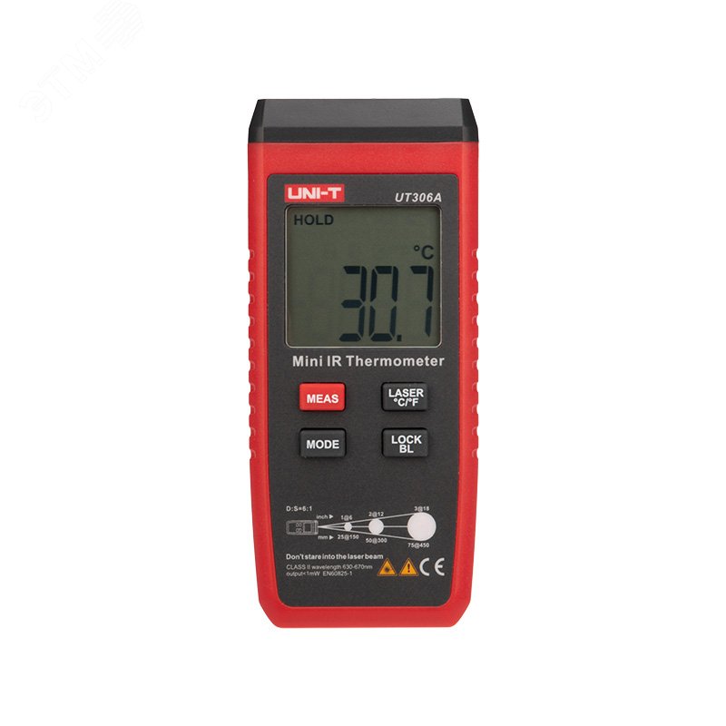 Изображение товара Пирометр UNI-T UT306A - Бесконтактный измеритель температуры