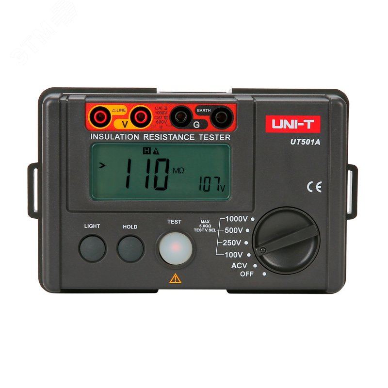 Изображение товара Измеритель сопротивления изоляции UNI-T UT501A для кабелей