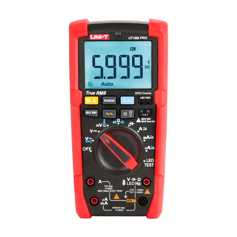 Изображение товара Мультиметр профессиональный UNI-T UT18B PRO (шт)