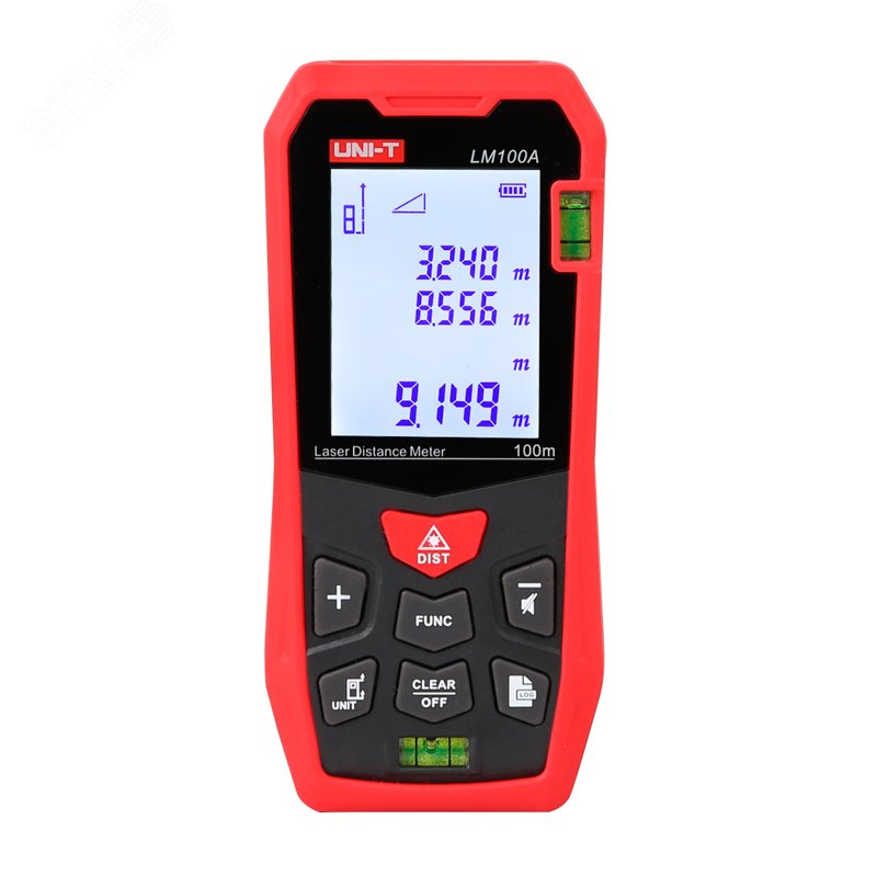 Изображение товара Лазерный дальномер UNI-T LM100A 100м точное измерение и хранения данных
