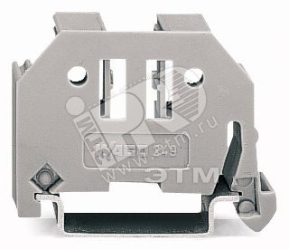 Изображение товара Стопор оконечный безвинтовой 10мм ширина WAGO для DIN-рейки