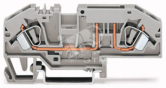 Клемма с держателем предохранителя mrk 6 s Клемма двухпроводная для предохранителей 0.2-6мм.кв. (Уп=25шт) артикул 282-696 W