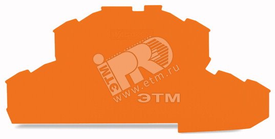 Пластина торцевая и промежуточная 0.8мм оранжевая 2002-2492 WAGO