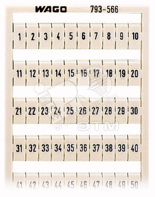 Изображение товара Маркировочная система WMB MULTI от WAGO Германия компактная пластиковая белая