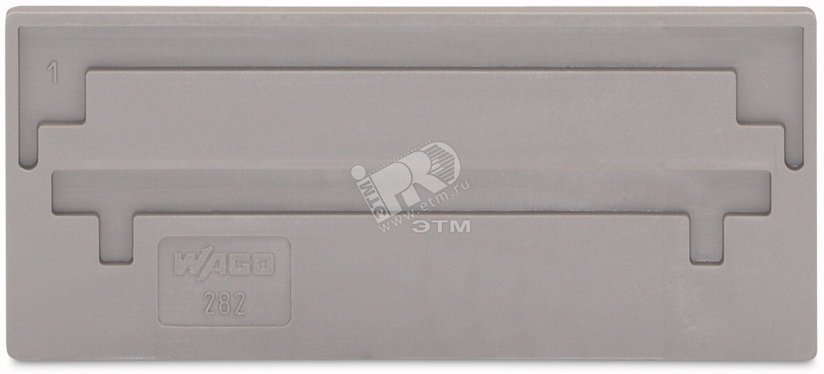 Изображение товара Пластина разделительная WAGO Германия 73.2x2 мм серый