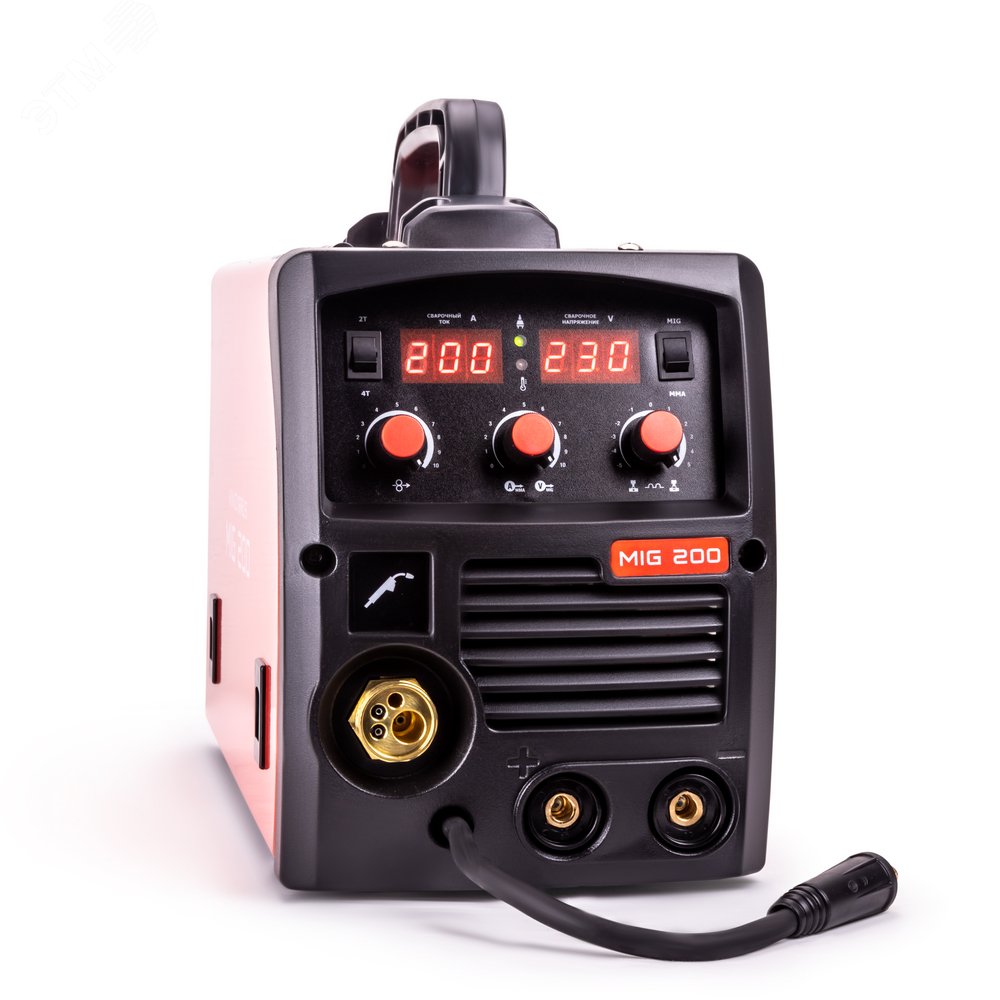 Изображение товара Полуавтомат сварочный MIG 200 KVAZARRUS инверторный с переменным током 230 В