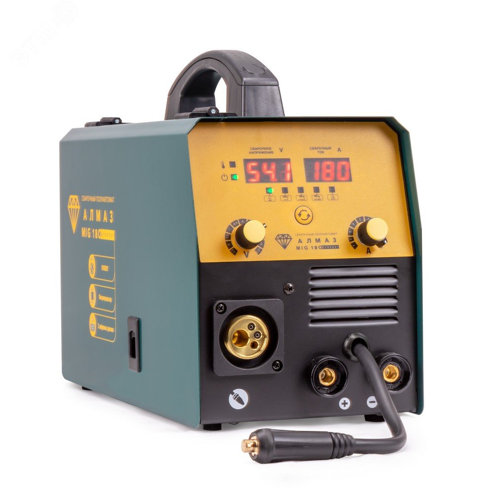 Изображение товара Полуавтомат сварочный Алмаз MIG 180 SYNERGY с синергетическим управлением