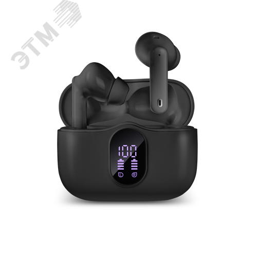 Изображение товара Наушники беспроводные внутриканальные E-315B, микрофон, Bluetooth, 20-20000 Гц, черный (шт)