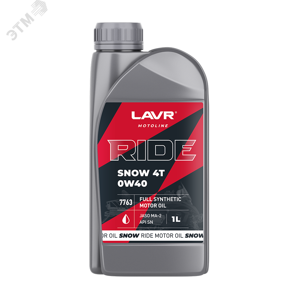 Изображение товара LAVR MOTO Моторное масло RIDE SNOW 4T 0W40 SN, 1 л (шт)