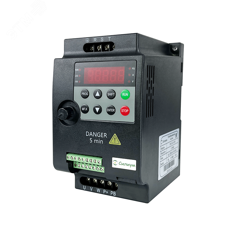 Преобразователь частоты SR12-G1-004 4кВт 16,5А 220В RS-485 артикул ...