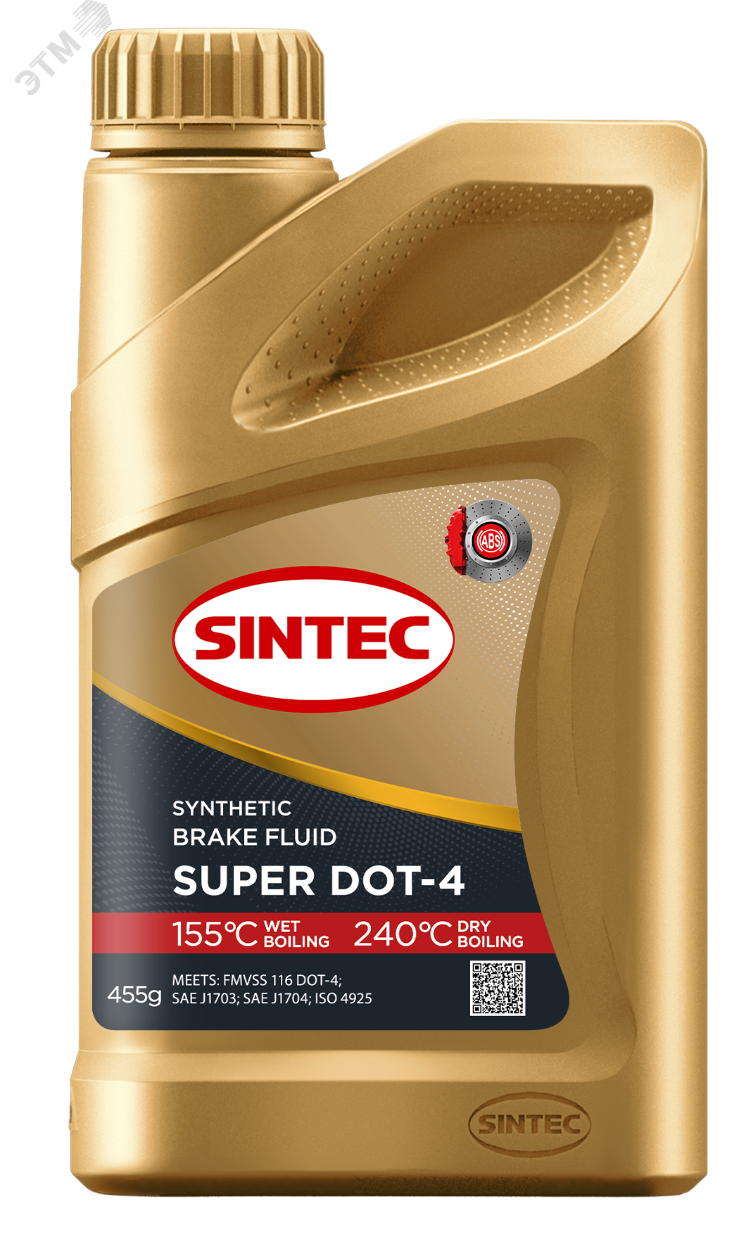 Изображение товара Жидкость тормозная SUPER DOT-4 Sintec 455г (шт)