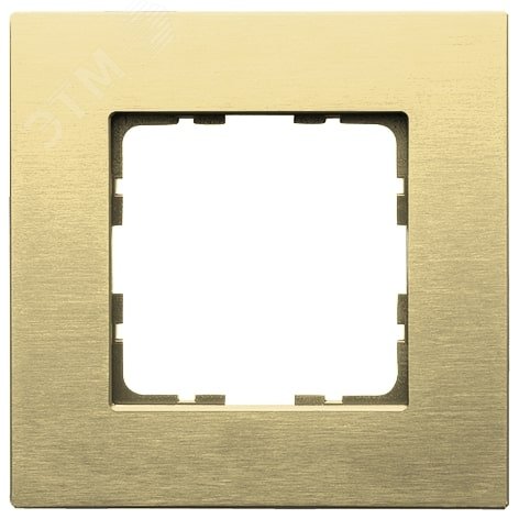 Изображение товара Рамка 1-постовая из алюминия Champagne Gold для серии G от Jasmart