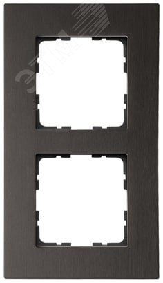 Изображение товара Рамка 2-постовая, алюминий Brown (шт)
